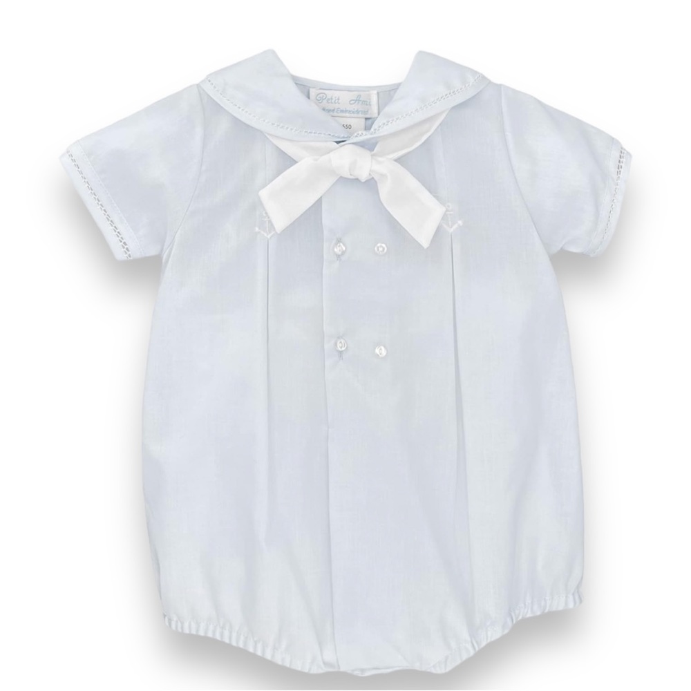 Petit 🎈Ami Nautical Bubble Hand Embroidered Heirloom Quality Size 9 mo